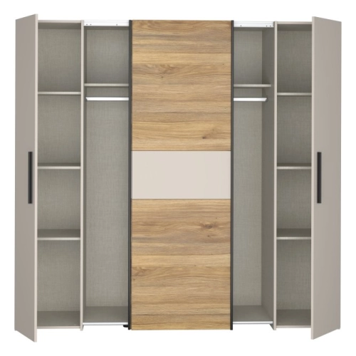 Szafa ubraniowa 200 cm Piaskowy / Piaskowy